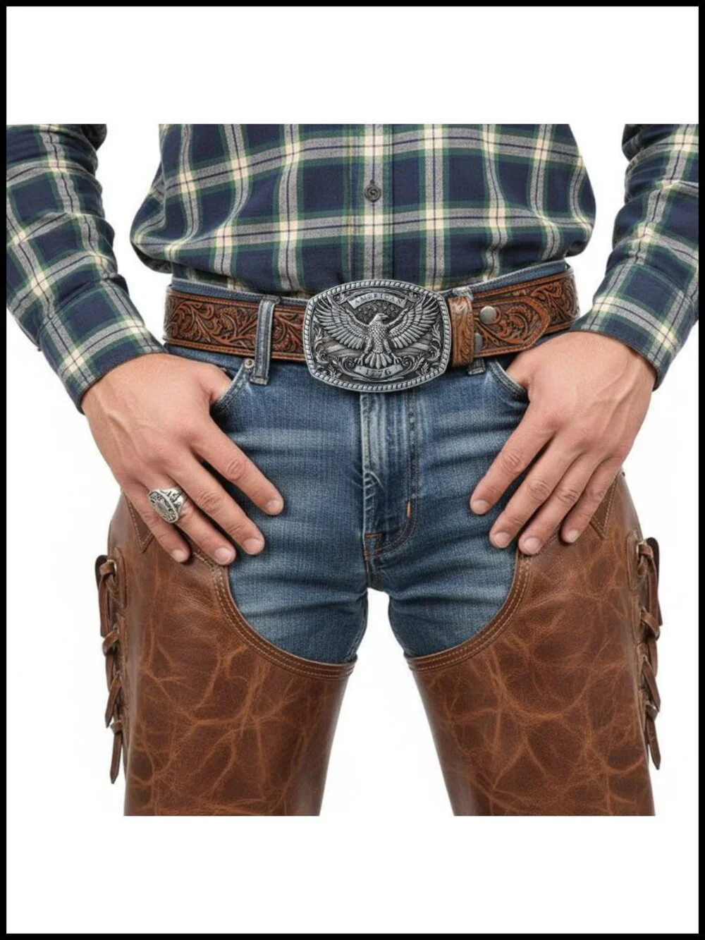 Western Belt for Belt Buckle 1.5